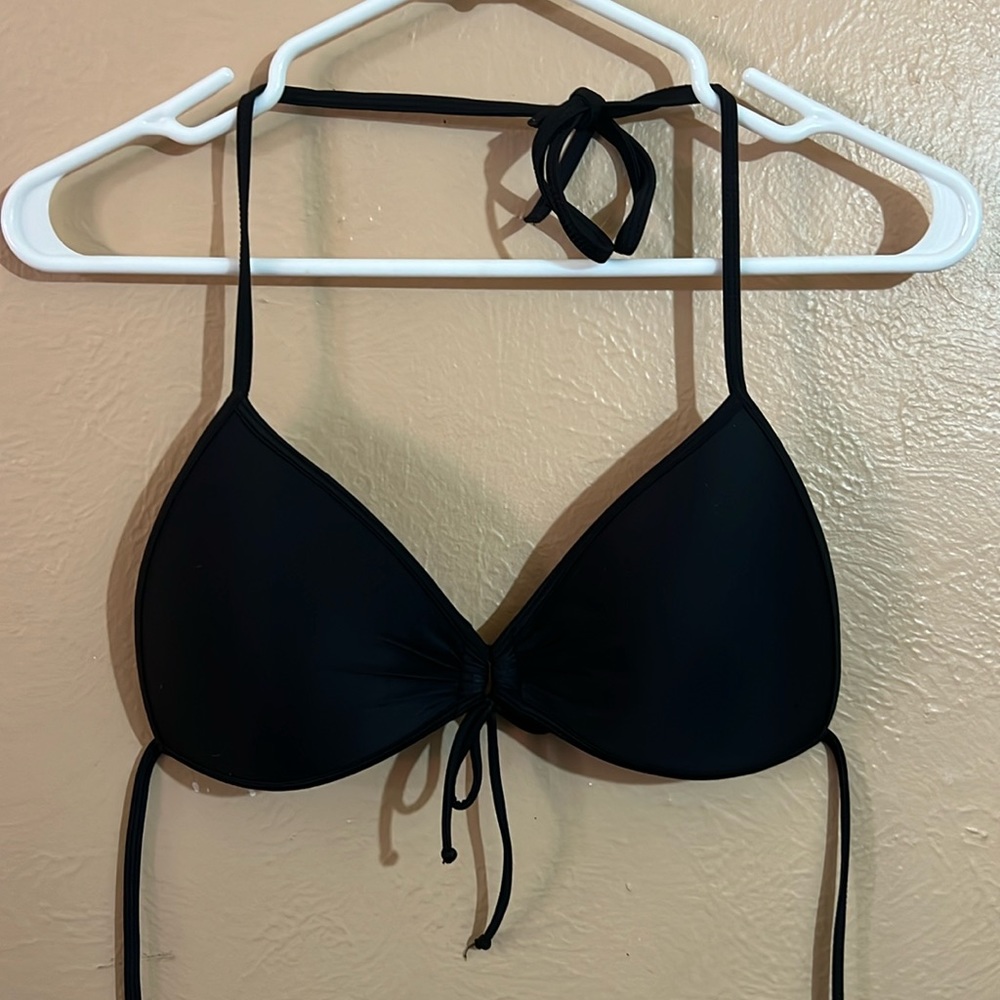 Women’s body glove, black swimsuit top size medium